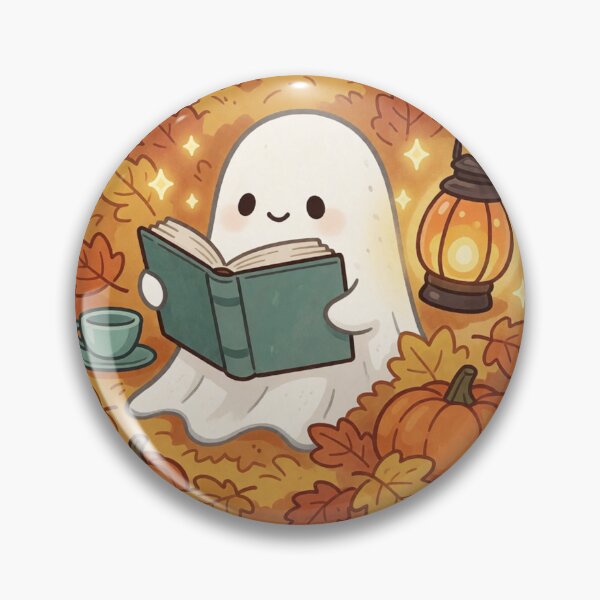 Item preview, Reading Ghost | Cozy Book Lover Halloween designed and sold by AillustriaAK.