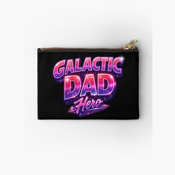 Item preview, Galactic Dad Hero Neon Space Typography - Father's Day Gift designed and sold by myforestfog.