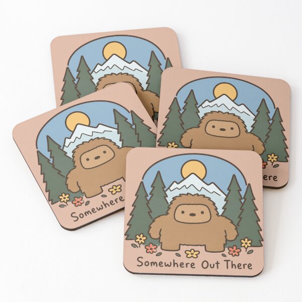 Item preview, Somewhere Out There Kawaii Bigfoot Mountain Adventure designed and sold by bosamji.