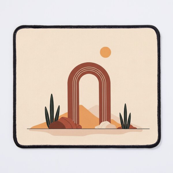 Item preview, Terracotta Mirage: Minimalist Desert Archway designed and sold by TheDenimArt.