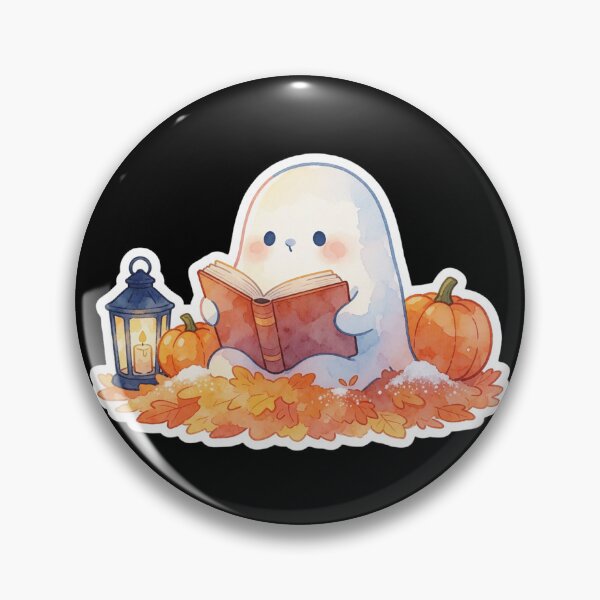Item preview, Reading Ghost | Cozy Book Lover Halloween designed and sold by AillustriaAK.