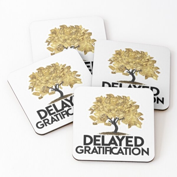 Item preview, Delayed Gratification Motivational Sticker for Success and Personal Growth designed and sold by skillifyme.
