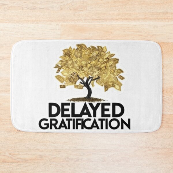 Item preview, Delayed Gratification Motivational Sticker for Success and Personal Growth designed and sold by skillifyme.