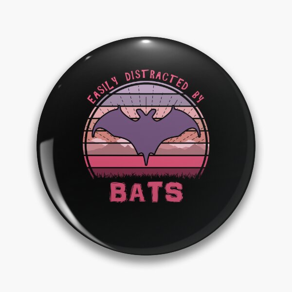 Item preview, Easily Distracted By Bats Retro Sunset Bat Lover designed and sold by marke770.