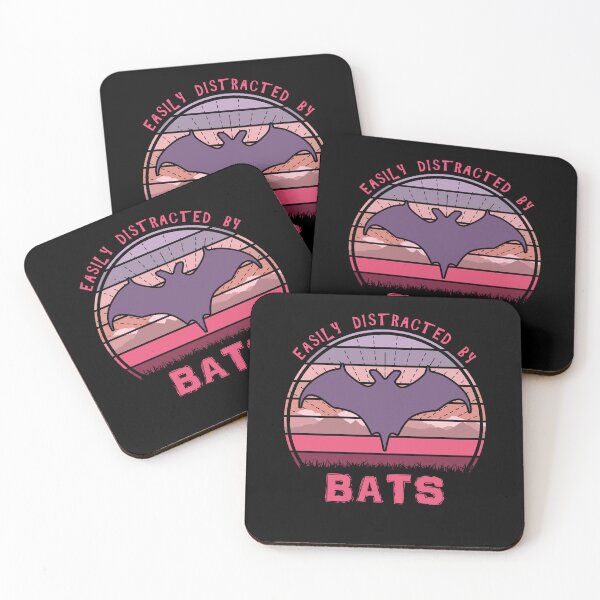 Item preview, Easily Distracted By Bats Retro Sunset Bat Lover designed and sold by marke770.
