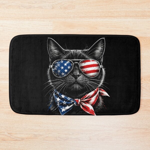 Item preview, American Patriotic Cat USA Flag designed and sold by FormalDehyena.