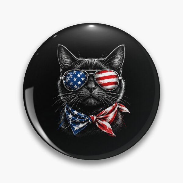 Item preview, American Patriotic Cat USA Flag designed and sold by FormalDehyena.