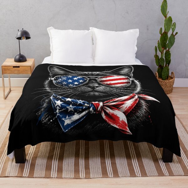 Item preview, American Patriotic Cat USA Flag designed and sold by FormalDehyena.