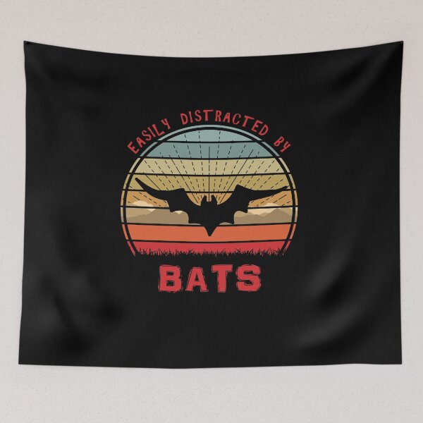 Item preview, Easily Distracted By Bats Retro Sunset Design designed and sold by marke770.