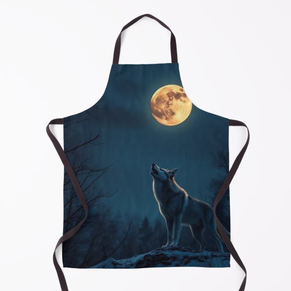 Item preview, Wolf howling moon designed and sold by Black Rose Products .