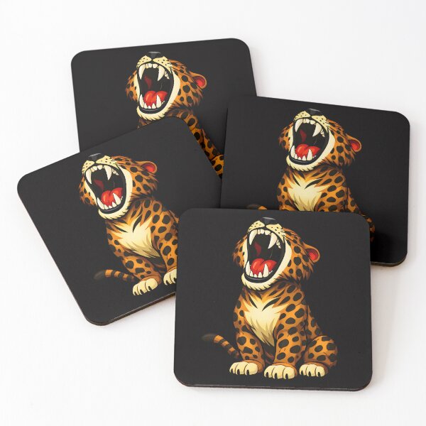 Item preview, Roaring Leopard Cub – Cute Big Cat Illustration designed and sold by ROARSOME DESiGNS.