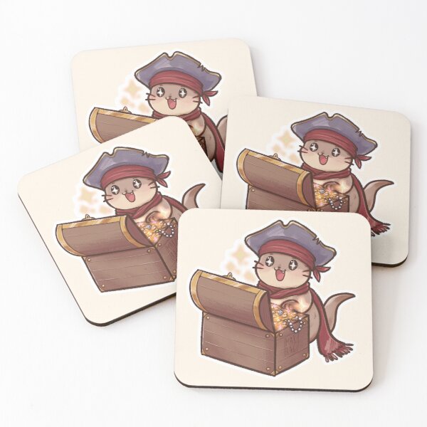Item preview, [Otter] Little Pirate Otter with a treasure chest designed and sold by makiragi.