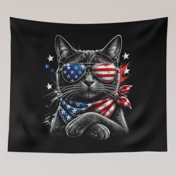 Item preview, Patriotic American Cat Lover designed and sold by FormalDehyena.