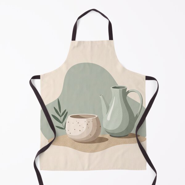 Item preview, Organic Shapes Pottery Illustration - Modern Boho Still Life designed and sold by TheDenimArt.
