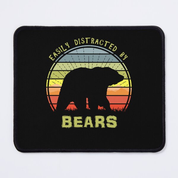Item preview, Easily Distracted By Bears Retro Sunset Bear Lover designed and sold by marke770.