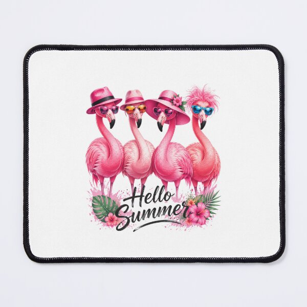 Item preview, Hello Summer Flamingo Tropical Vacation Beach Party designed and sold by FormalDehyena.