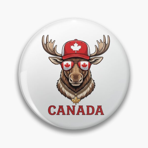 Item preview, Canada Day Moose Retro Funny Canadian designed and sold by Thread&Fable.
