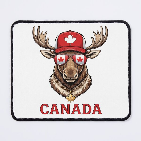 Item preview, Canada Day Moose Retro Funny Canadian designed and sold by Thread&Fable.