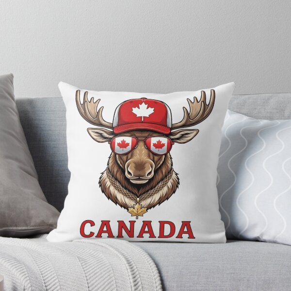 Item preview, Canada Day Moose Retro Funny Canadian designed and sold by Thread&Fable.