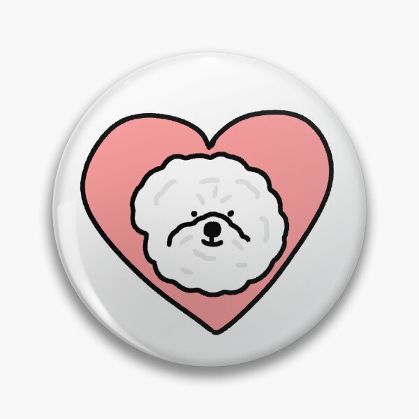 Item preview, Bichon Heart designed and sold by TwinkleFrogs.