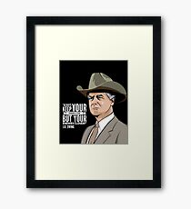 JR Ewing Framed Print