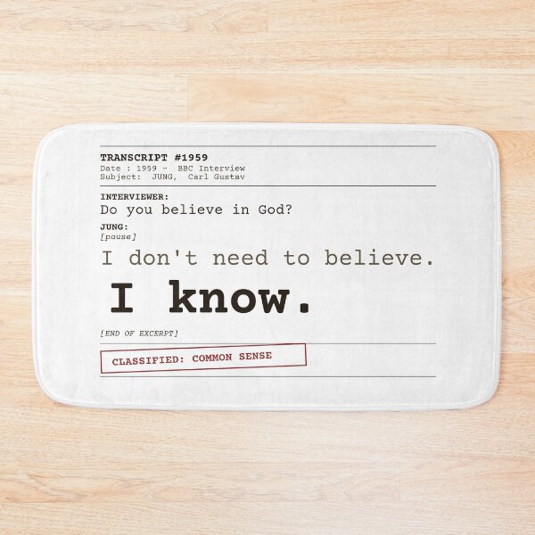 Item preview, Carl Jung "I Know" Quote designed and sold by Will-to-Power.