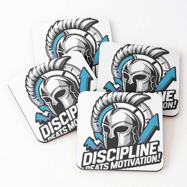 Item preview, Discipline Beats Motivation Sticker for Success, Focus and Personal Growth designed and sold by skillifyme.