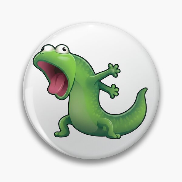 Item preview, Funny Screaming Lizard - Hoppers Fan Art Sticker designed and sold by JEVANStudio.