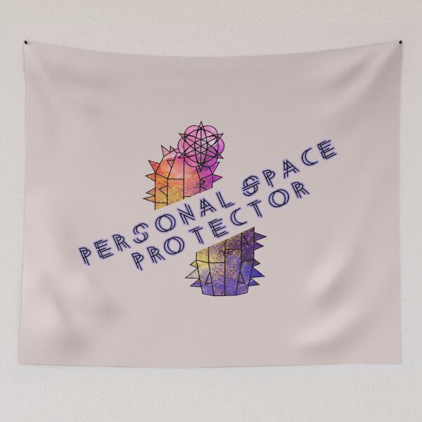 Item preview, Personal Space Protector Funny Introvert Cactus Design designed and sold by GraphicComet.