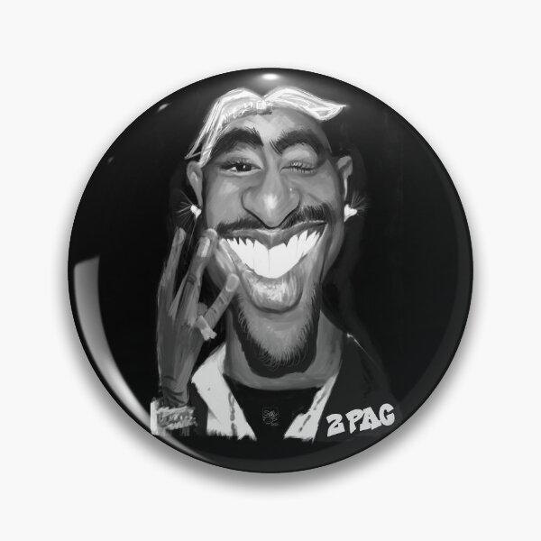 Item preview, RapperTupac Shakur 55th & 30th anniversary gangsta caricature designed and sold by Caricaturas.