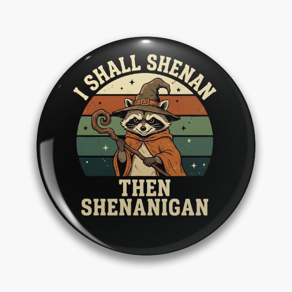 Item preview, I Shall Shenan Then Shenanigan Funny Raccoon Wizard Shirt designed and sold by LunaMagicStudio.