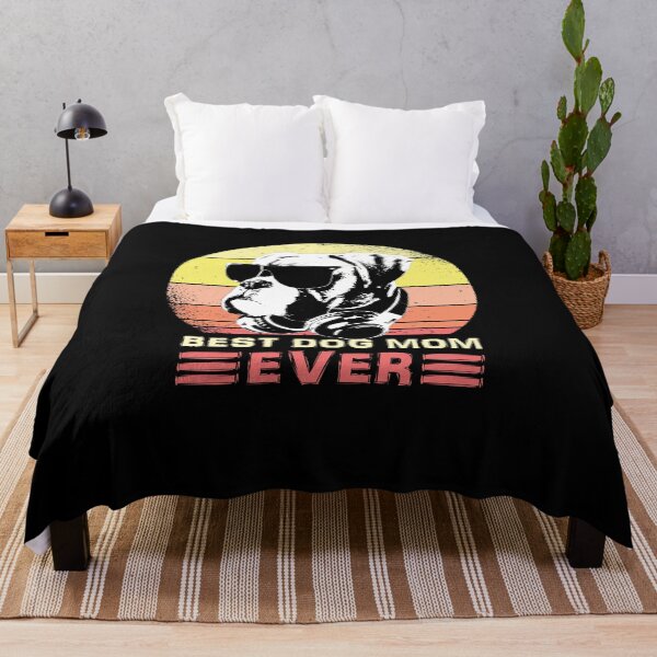 Item preview, Best Dog Mom Ever Retro Sunset Dog Lover designed and sold by marke770.