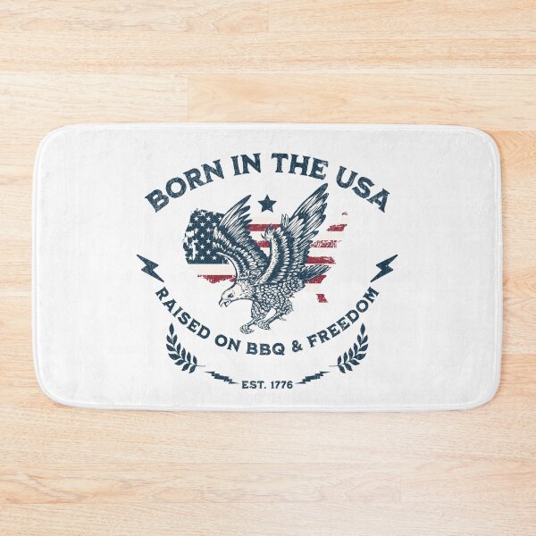 Item preview, Born in the USA Raised on BBQ and Freedom Vintage 4th of July designed and sold by CurlyDogDesigns.