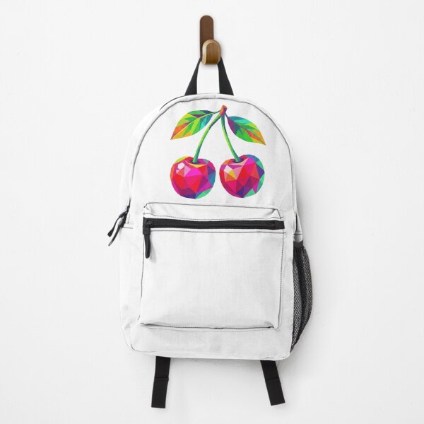Item preview, Geometric Cherry Low Poly Colorful Fruit Art designed and sold by VintryOff.