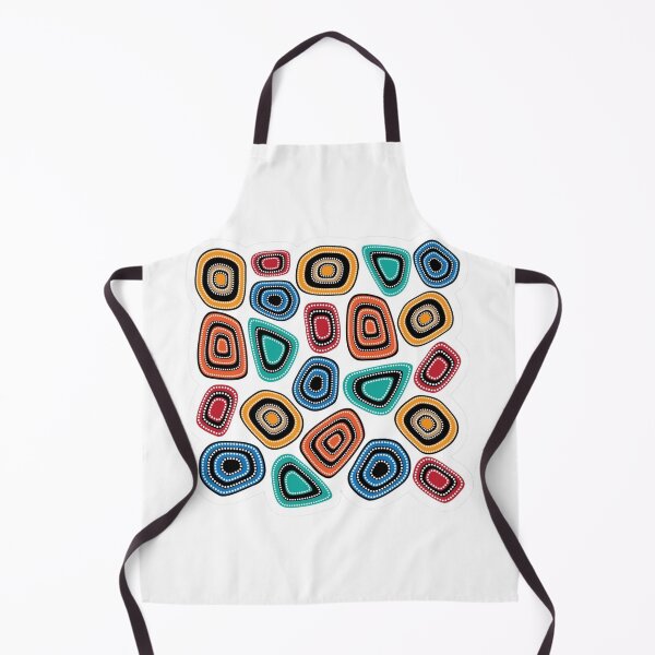 Item preview, Modern Aboriginal Inspired Dot Art Pattern ! Vibrant Indigenous Style Mosaic Pebbles ! Colorful Dreamtime Geodes Abstract Pattern designed and sold by Ulikedigital14.