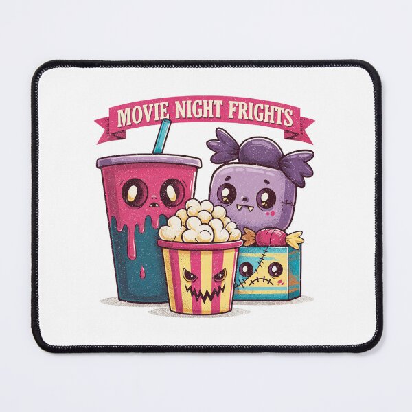 Item preview, Movie Night Frights. Kawaii Spooky Food Characters designed and sold by Anastasiia Yurevych.
