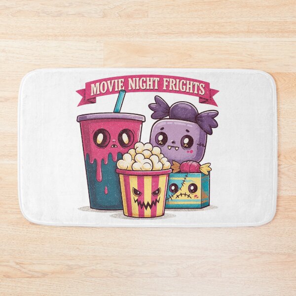 Item preview, Movie Night Frights. Kawaii Spooky Food Characters designed and sold by Anastasiia Yurevych.