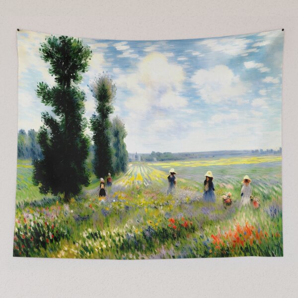 Item preview, Poppy Field at Argenteuil: Impression of Scarlet Blossoms designed and sold by artdesignsnow.