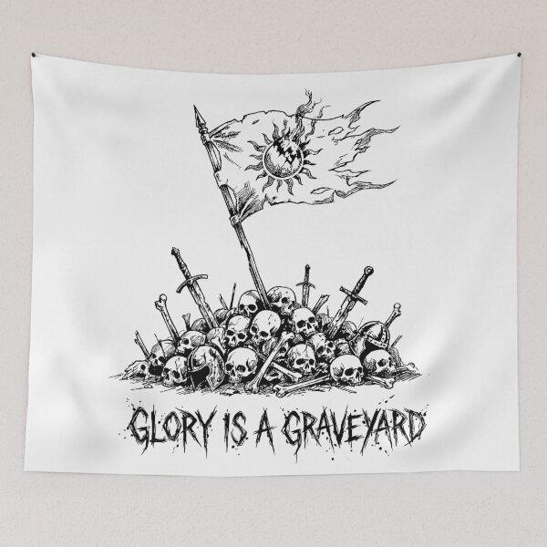 Item preview, Eternal War Glory Is A Graveyard - Grimdark  designed and sold by bapupa.
