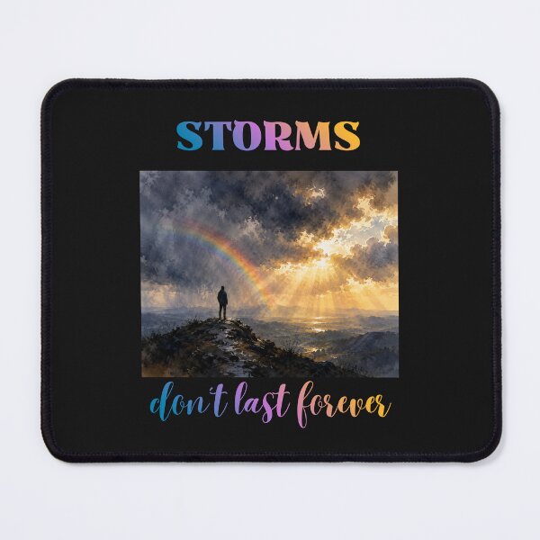 Item preview, Inspiring Christian design with the message "Storms don't last forever" designed and sold by PureHopeStudio.