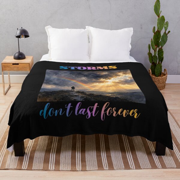 Item preview, Inspiring Christian design with the message "Storms don't last forever" designed and sold by PureHopeStudio.