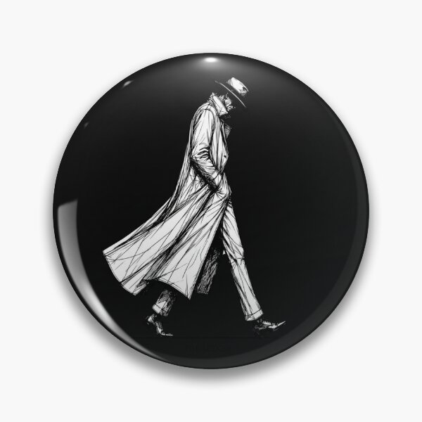 Item preview, The Seeker Walking Detective Noir Trench Coat Sketch designed and sold by VintryOff.