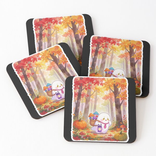 Item preview, Mushroom Gathering Ghost | Woodland Autumn Spirit designed and sold by AillustriaAK.