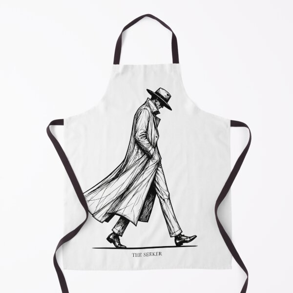 Item preview, The Seeker Walking Detective Noir Trench Coat Sketch designed and sold by VintryOff.