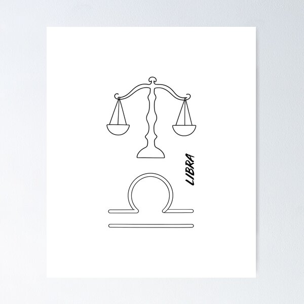 Item preview, Libra Zodiac Sign Celestial Scales Astrology Art designed and sold by FANTASYoDarknes.
