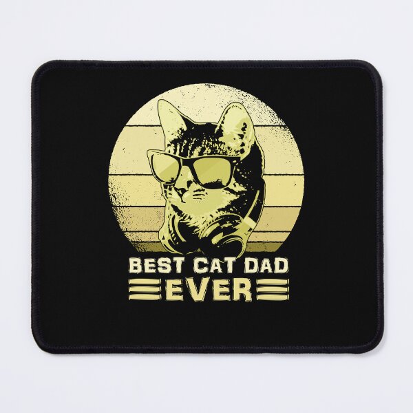 Item preview, Best Cat Dad Ever Cool Feline Sunglasses Headphones designed and sold by marke770.