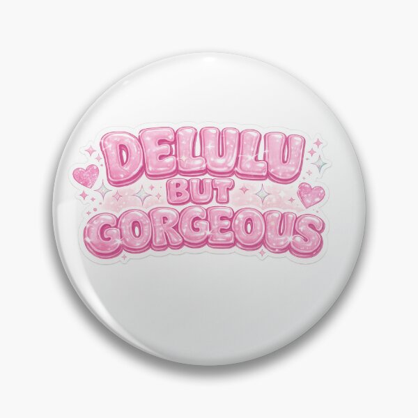 Artikelvorschau, Delulu But Gorgeous Sticker entworfen und verkauft von PeachMuseStudio.
