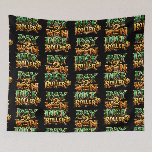 Item preview, Pay 2 Win Dice Roller Funny Gamer Quote designed and sold by TeeTimeTreasure.