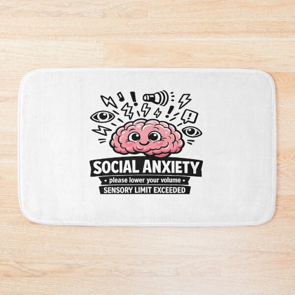Item preview, Social Anxiety Activated Funny Relatable Design designed and sold by NoNameDrops.
