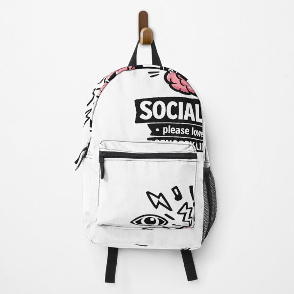 Item preview, Social Anxiety Activated Funny Relatable Design designed and sold by NoNameDrops.